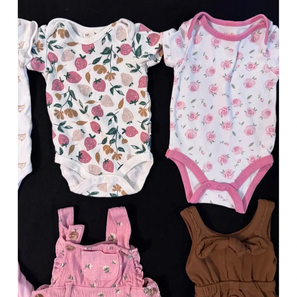 Baby Girl Clothing,  Lot 10pc, 3-6 Months, Bundle # 6, Gap, Gerber, Carter